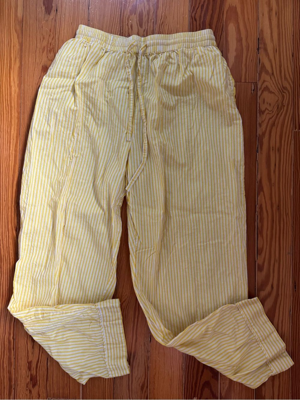 Fancy Yellow Striped Pants